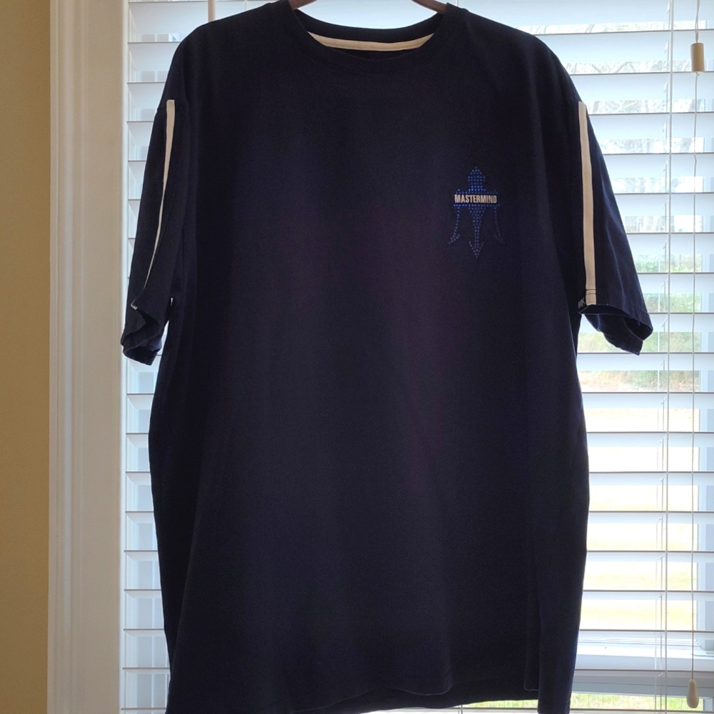 Makobi Mastermind Blue Sequin Shirt Size 3X